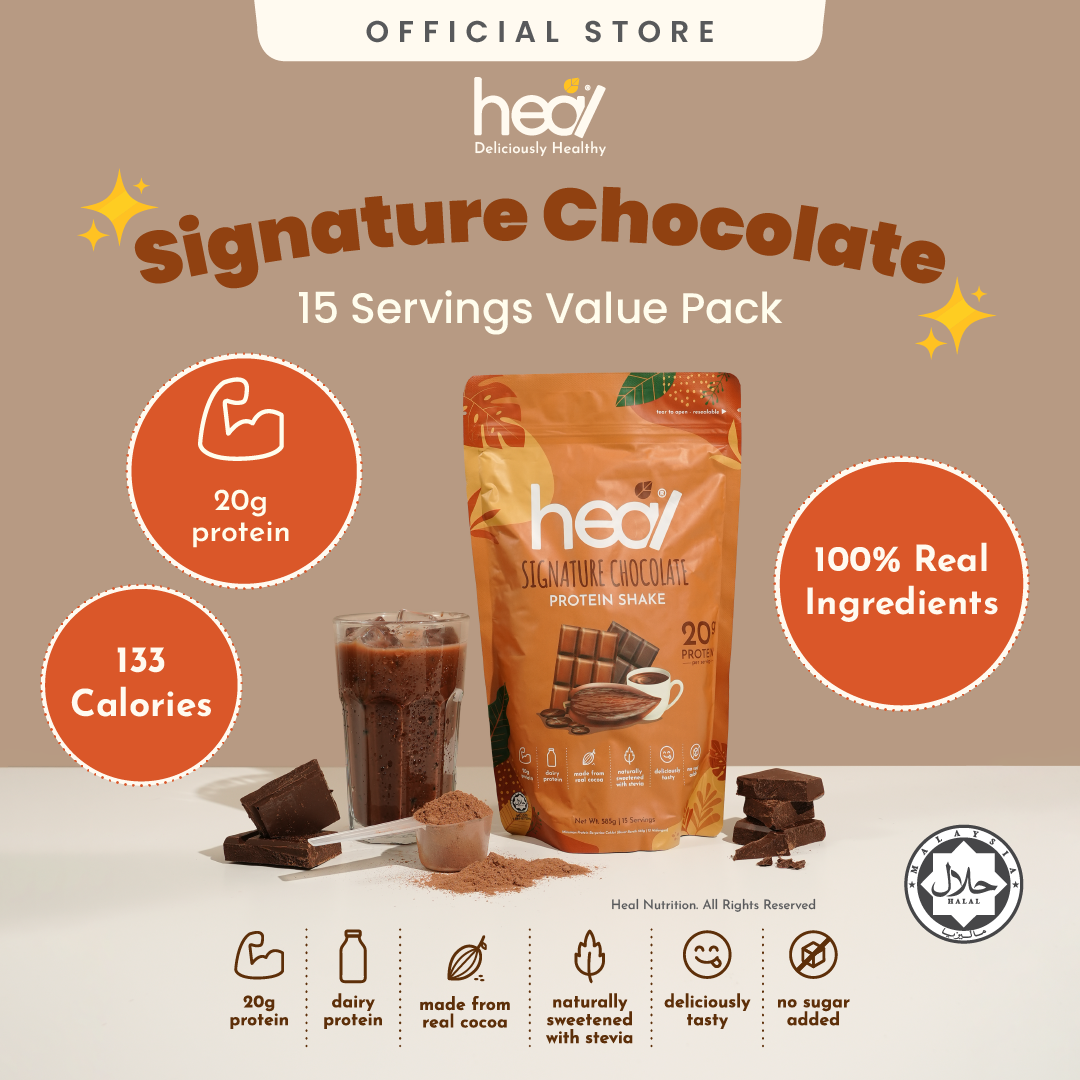 Heal Signature Chocolate Protein Shake, 15 Servings Value Pack – Heal ...
