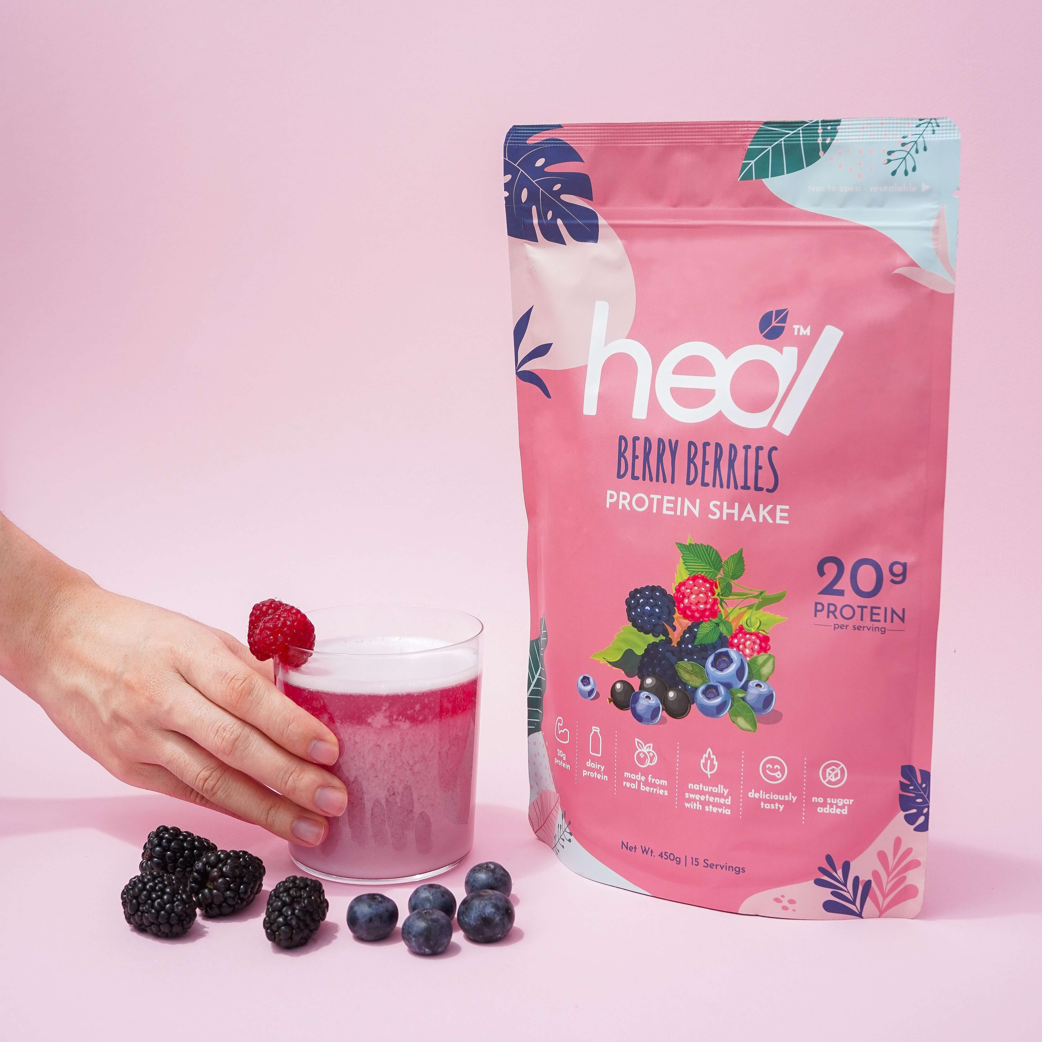 [Subscription Plan] Berry Berries Protein Shake, 16 Sachets (30g)